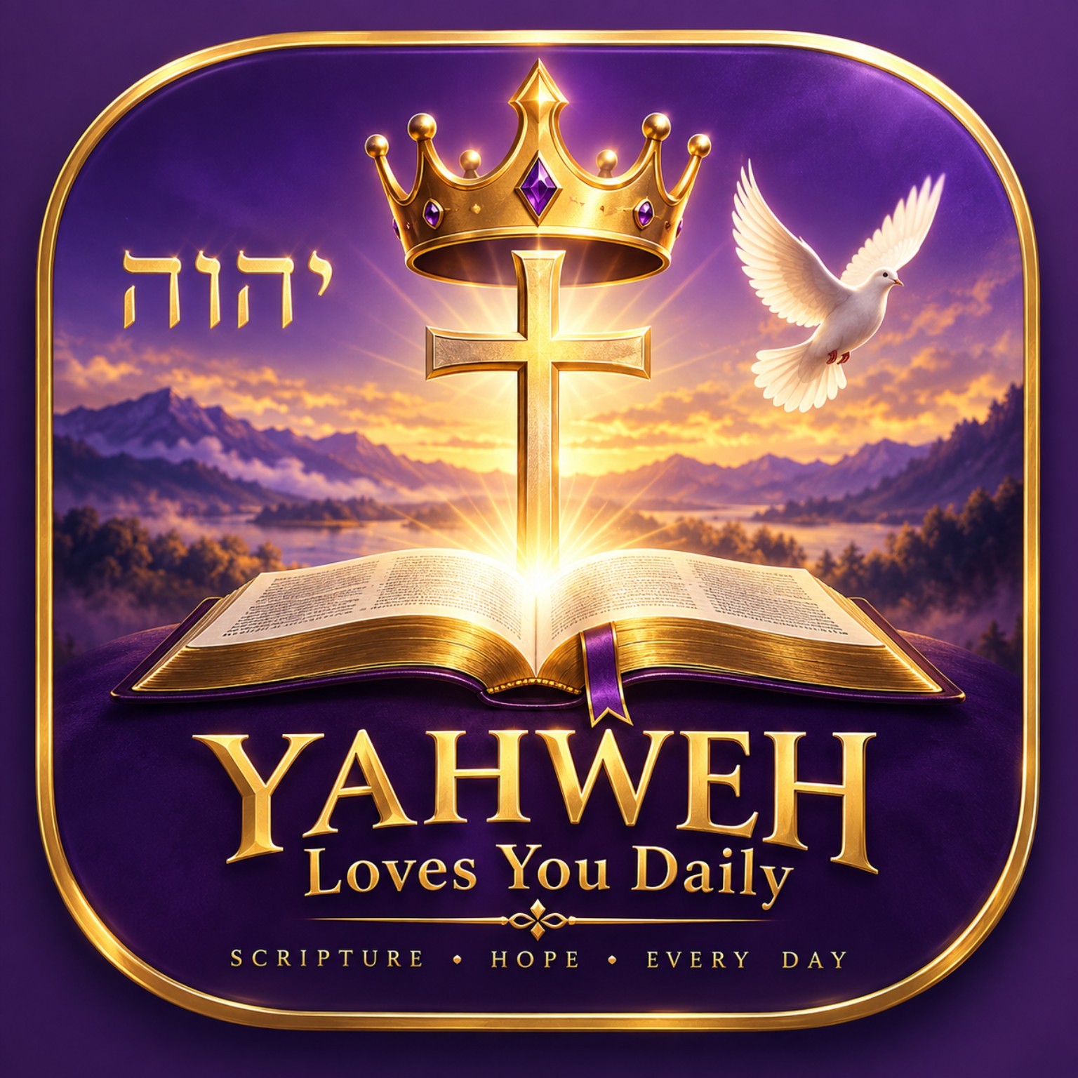 YAHWEH Loves You Daily brand artwork